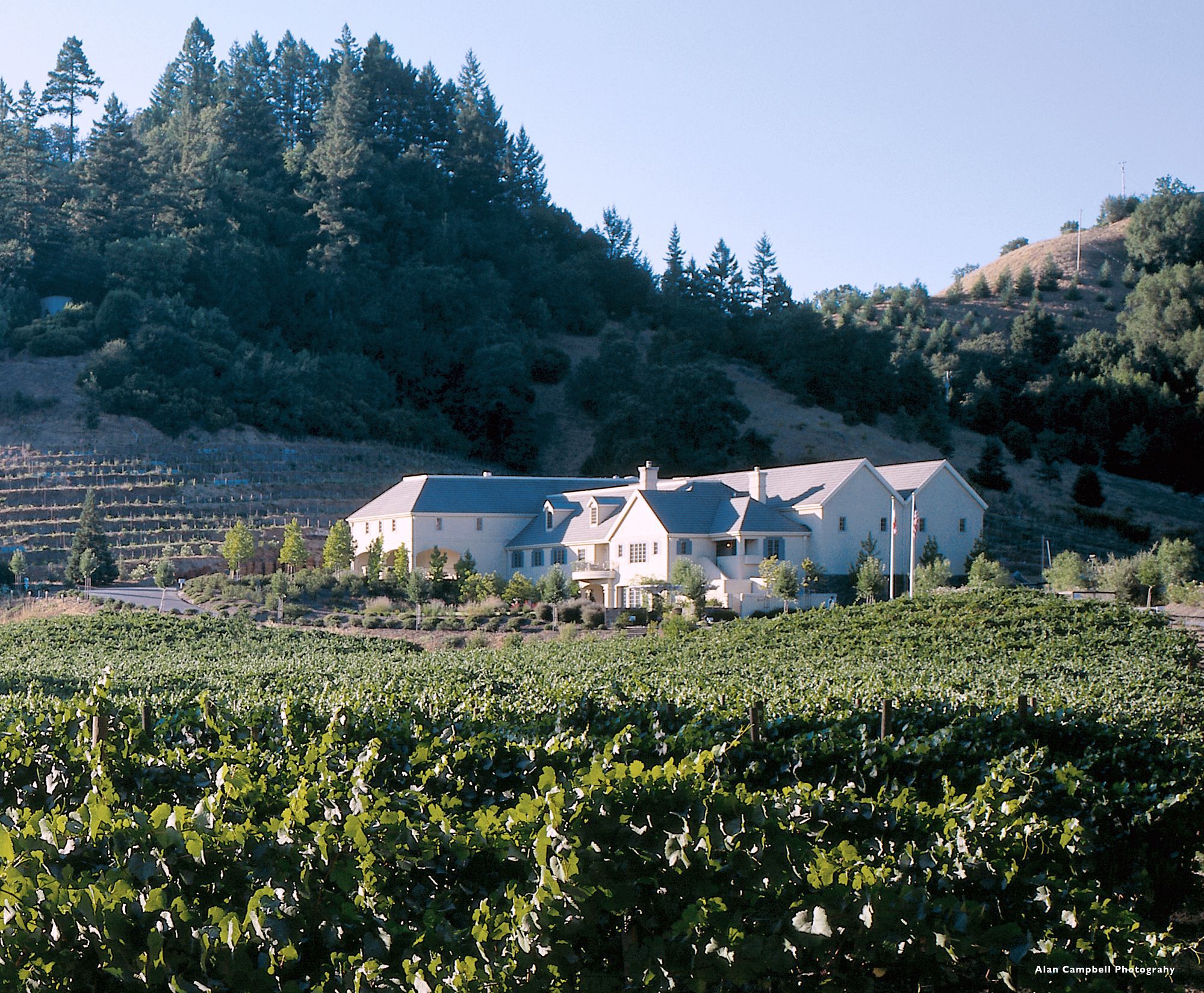 The Hartford winery estate with vineyards